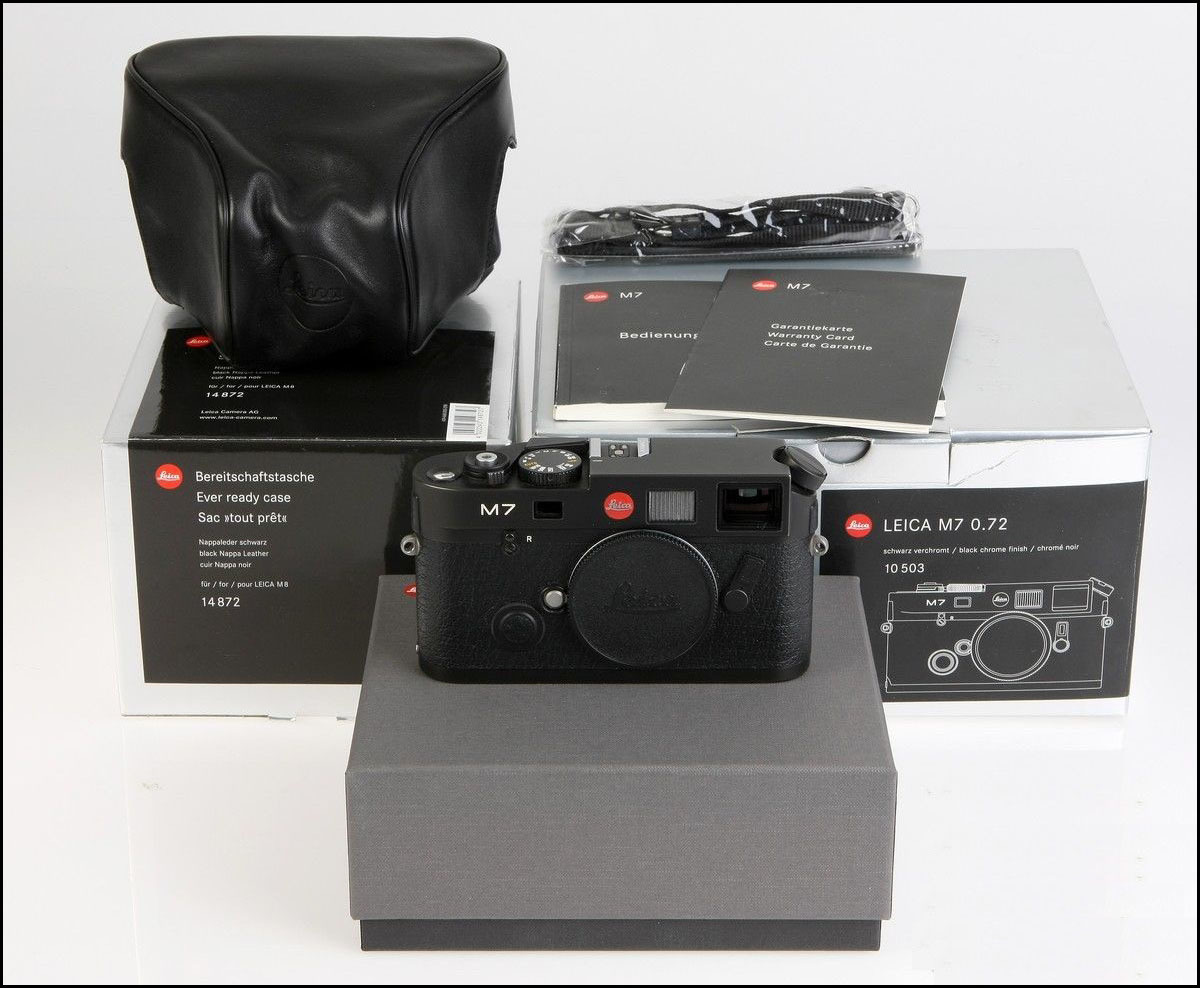 徕卡 Leica M7 TTL 0.72 黑色 带皮套 都带包装