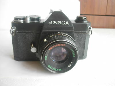 珠江明佳MCK1000金属制造单反相机带50mmf2镜头，收藏使用