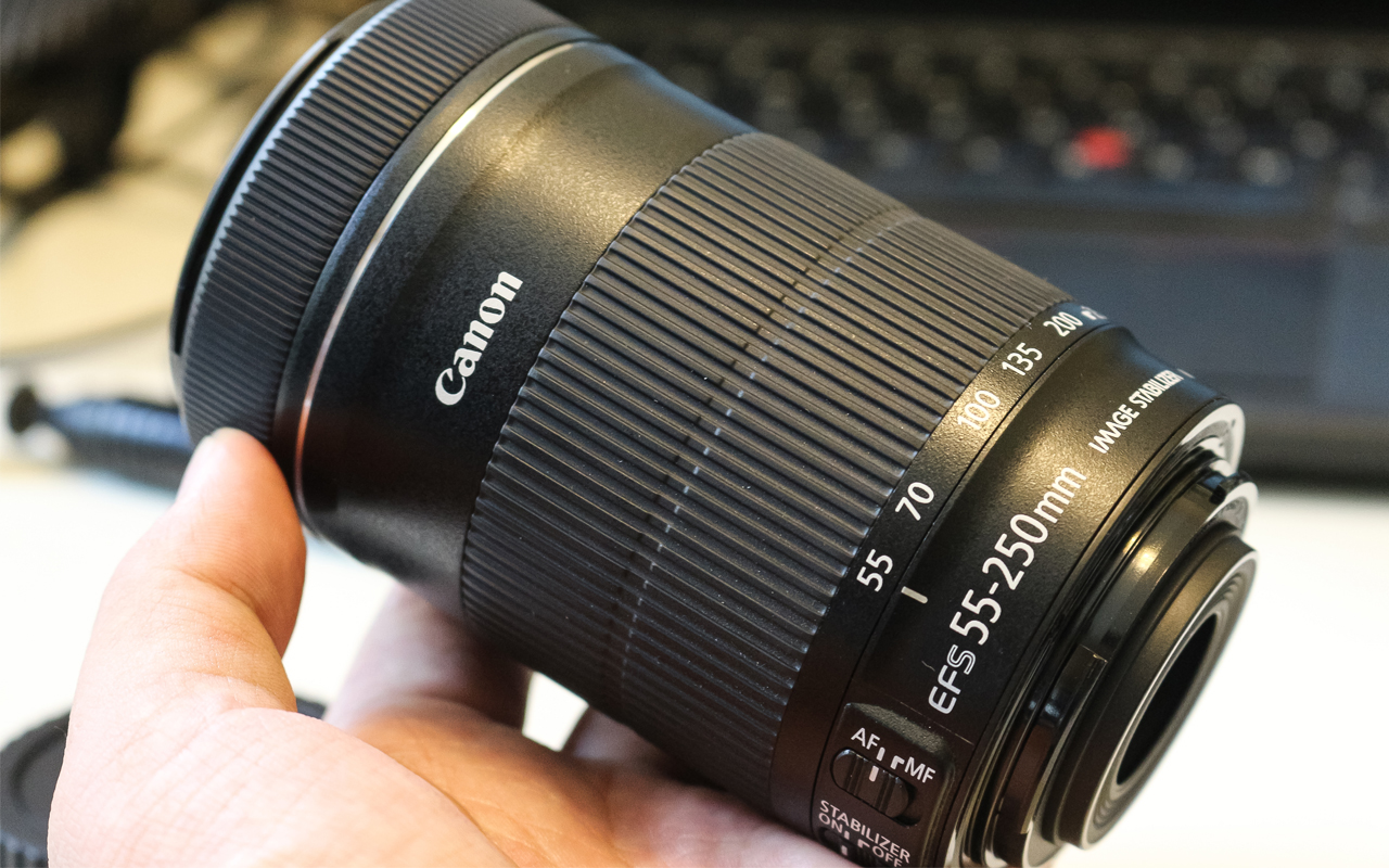 99新 佳能 ef-s 55-250mm f/4-5.6 is 镜头