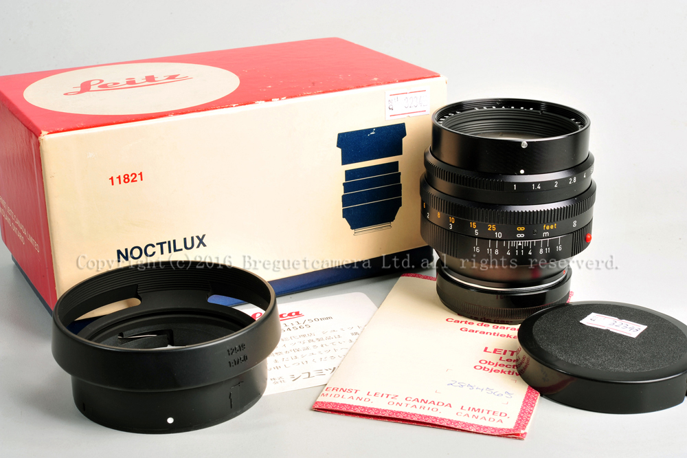 Leica/徕卡  noctilux 50/1.0 E58 夜之眼 带遮光罩  #32343