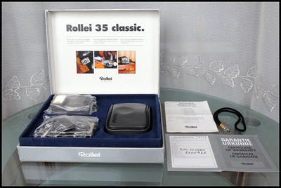 Rollei 35 classic 钛金机，收藏佳品，带原包装！