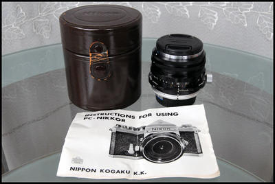 Nikon PC 35/3.5 移轴、ai 口 数码适用，带原厂皮桶、说明书